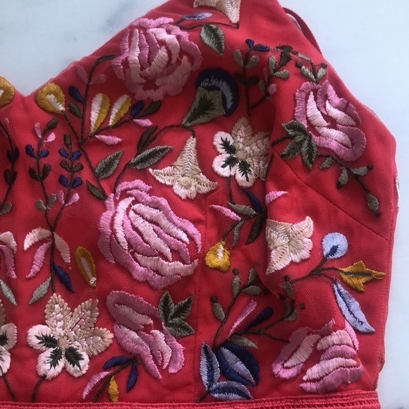 FRENCH CONNECTION Women's Embroidered Tulle Dress Size 4 NWT - Picture 11 of 16